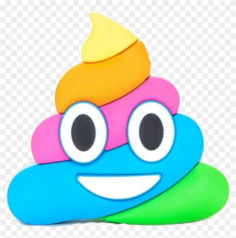 rainbow emoji poop